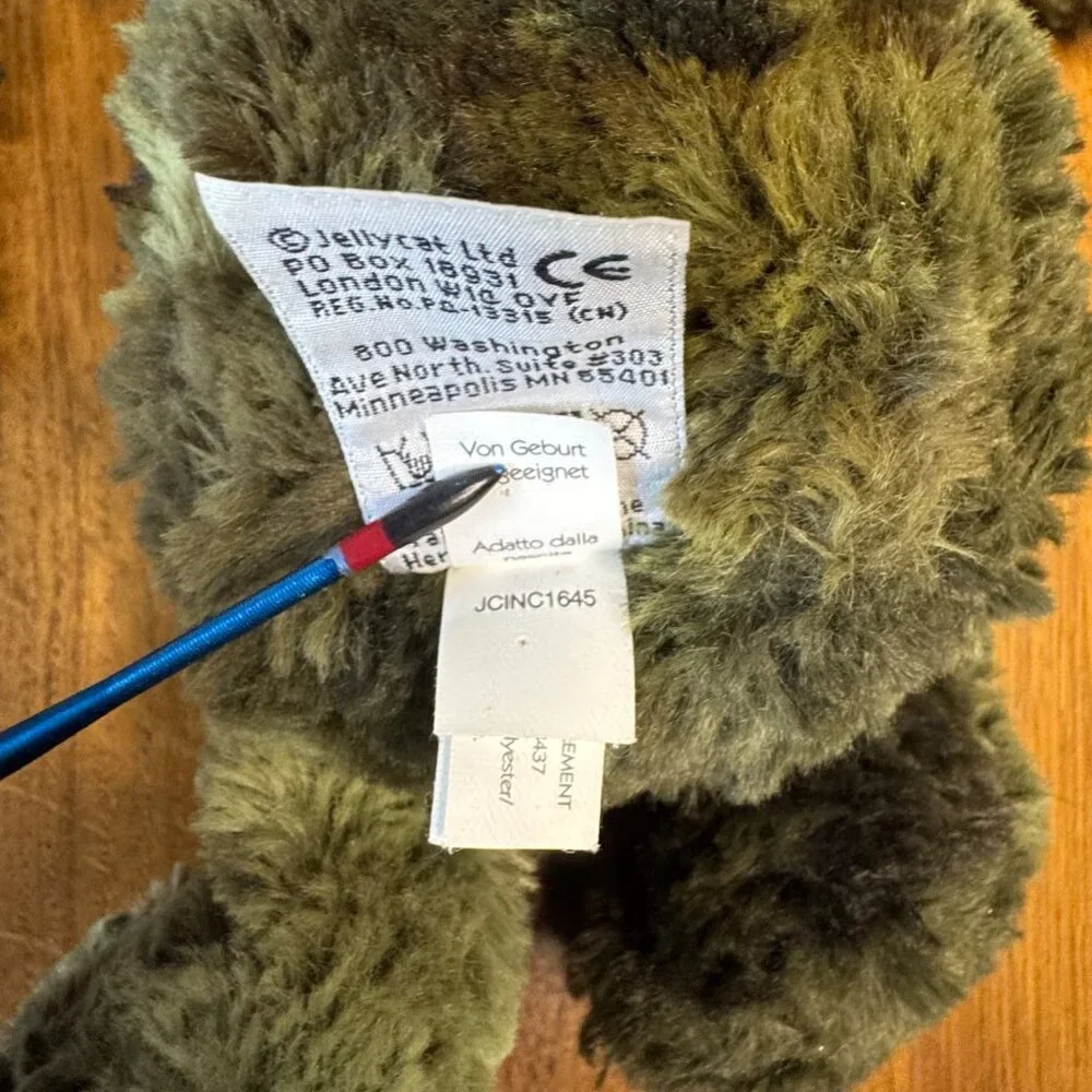 JELLYCAT London Woodland Babe Frog Toy 12" Soft Stuffed Plush Retired Rare HTF - Picture 7 of 9